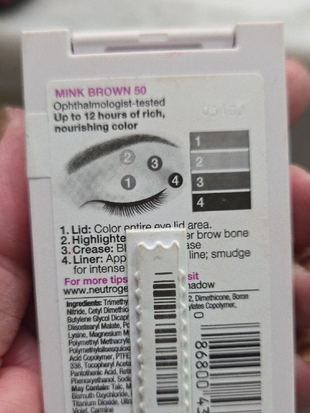 Neutrogena MiniK Brown 50 Neutral Eyeshadow Quartet - Picture 2 of 3